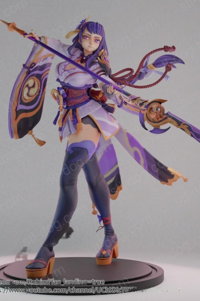 原神 雷电将军 (Raiden Shogun) 3D打印图纸